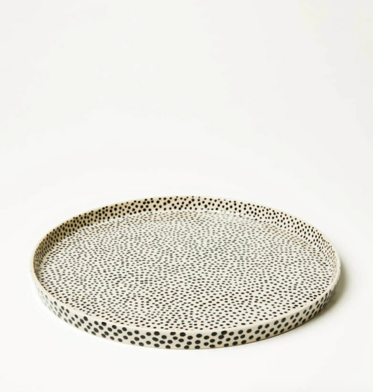 Black Spotted Tray - PRE ORDER
