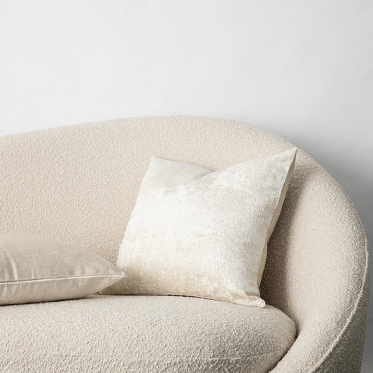 Cultiver Talik Velvet Cushion - Cream Square 50x50cm