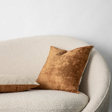 Load image into Gallery viewer, Cultiver Talik Velvet Cushion - Fawn Square
