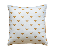 Load image into Gallery viewer, Gold Bee Cushion 50x50cm
