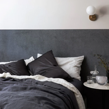 Load image into Gallery viewer, Cultiver Silk Linen Flip Pillowcase - Slate
