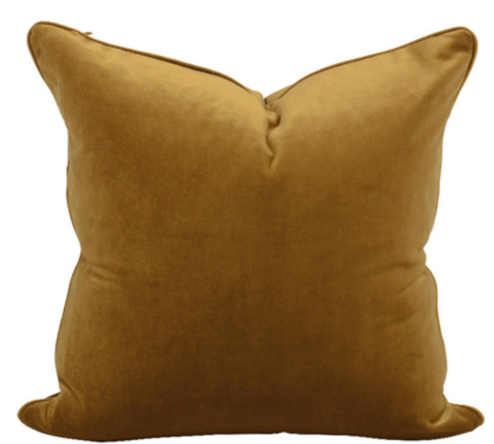 Mustard Velvet Cushion 50x50cm