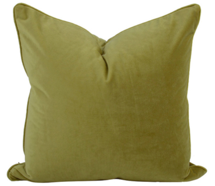 Olive Velvet Cushion 50x50cm