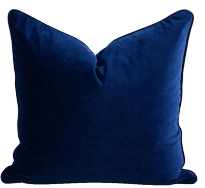 Cobalt Blue  Velvet Cushion 50x50cm