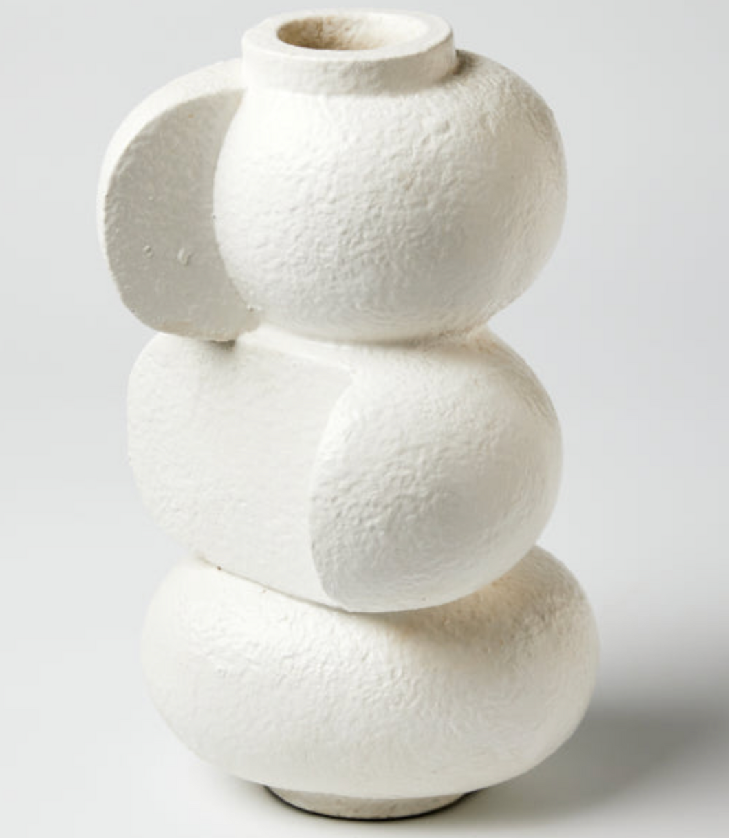White Tall Vase