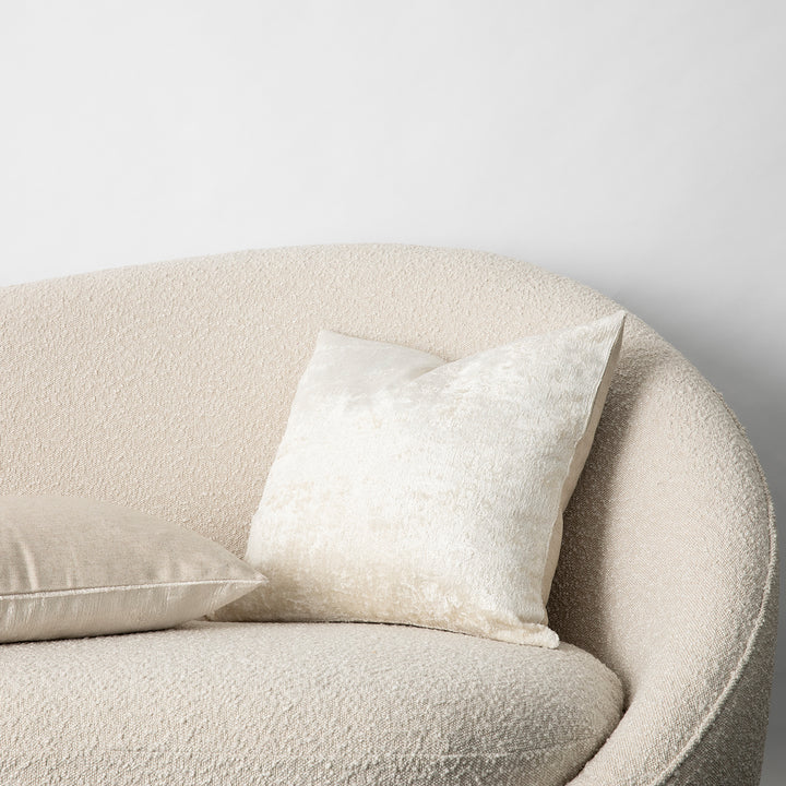 Cultiver Talik Velvet Cushion - Cream Square