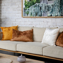 Load image into Gallery viewer, Cultiver Talik Velvet Cushion - Cream Square
