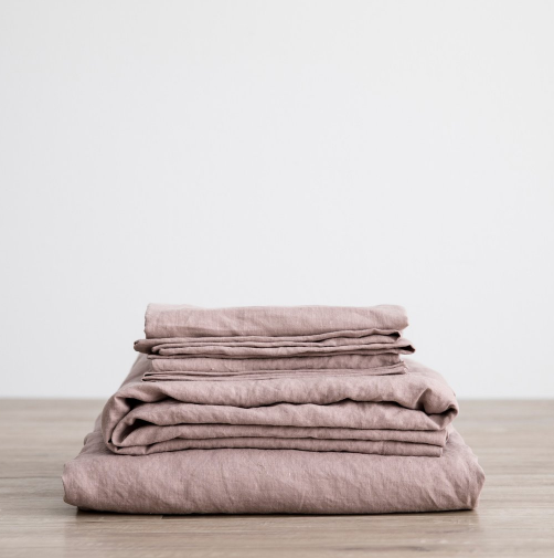Cultiver Dusk Linen Sheet Sets