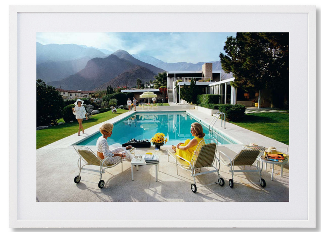 Authentic Slim Aaron - Poolside Gossip Framed Art