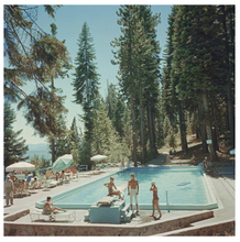 Load image into Gallery viewer, Authentic Slim Aaron -Pool At Lake Tahoe Framed Art
